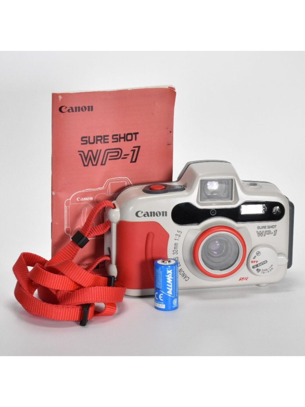 Canon Sure Shot WP-1 Waterproof 35mm Film Camera 32mm f/3.5 Lens Manual MINT